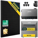 Anker Solix Power Dock Balkonkraftwerk 8000W mit Speicher – inkl. anker solix Solarbank 3 E2700 Pro x2 & BP2700