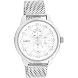 Oozoo Herren Armbanduhr Timepieces C11015 Analog Metall Mesh silber D2UOC11015 - Silber