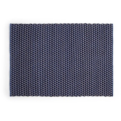 HAY - Channel Teppich, 170 x 240 cm, blau / weiß