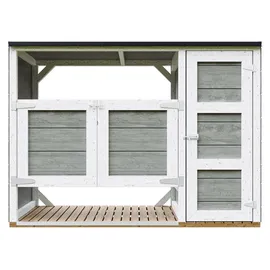 TIMBELA Mülltonnenbox M981a 217 x 159 cm grau