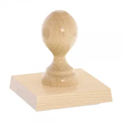 Holzstempel (90x90 mm - 18 Zeilen)