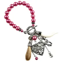COLLEZIONE ALESSANDRO Greta Armband aus Glas pink Größe onesize