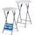 CASARIA Stehtisch 2er Set Weiß