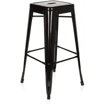 HJH Office Vantaggio High 77 cm Schwarz