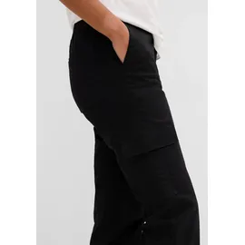bonprix Cargohose loose fit Schwarz 44