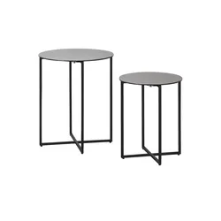 Jette Home Beistelltisch Set  Twins II , grau