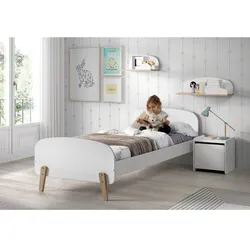 Vipack Einzelbett Kiddy 90x200 cm - Weiß