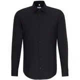 Seidensticker Herren Hemd schwarz 40