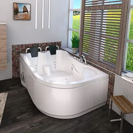 AcquaVapore Whirlpool Eckbadewanne 120 x 182 cm (W23H-R)