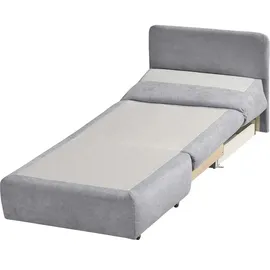 Sofa.de Schlafsessel Etta Kunstleder 88 x 88 x 96 cm Grau mit Schlaffunktion