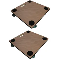 Proregal Transportroller Braun, 50x11.5x50 cm, Freizeit, Heimwerken, Handwerkzeuge
