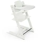 Stokke Set Tripp Trapp® Weiß mit Baby Set2 mit Tablett, Weiß