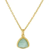 ZEEme Kette mit Anhänger Silber 925 vergoldet gelb