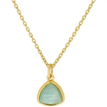 ZEEme Kette mit Anhänger Silber 925 vergoldet gelb