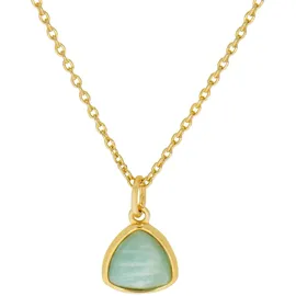 ZEEme Kette mit Anhänger Silber 925 vergoldet gelb