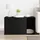 vidaXL Katzentoilettengehäuse Schwarze Eiche 80 x 50 x 45 cm Holzwerkstoff - Schwarz