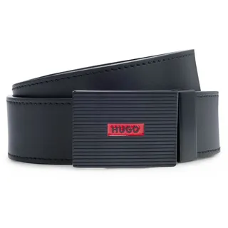 Hugo Gürtel Gilbert-Soft Or35 Leather Belt W115 Black - kürzbar