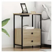 vidaXL Nachtschrank 2 pcs 40 x 31 x 60 cm Beige
