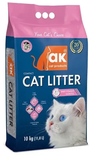 Kompaktes Klumpstreu Katzenstreu mit Babypuderduft 10 kg