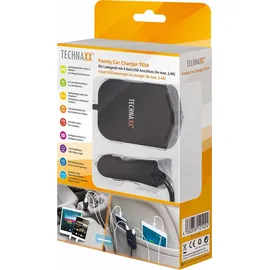 Technaxx Family Car Charger TE14 4x USB 12,0 - 24,0 V Schwarz