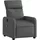 vidaXL Massagesessel Dunkelgrau Polyester 50 x 76,5 x 0 cm Grau mit Fernbedienung