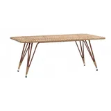 JV Möbel Gartentisch 145 x 85 x 75 cm Braun