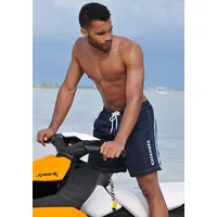 Chiemsee Badeshorts, sportliche Bade-Shorts, elastischer Bund, mit Außenkordel Chiemsee marine