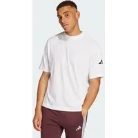 Adidas Essentials Loose Fit 3 Bar Logo T-Shirt White / Black L