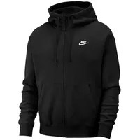 Nike Herren Hoodie Sportswear Club Fleece, Black/Black/White, 3XL, BV2654-010