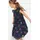 bonprix Chiffonkleid Blau 122
