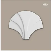 Profhome Zierelement Dekorelement Stuck Ornament Weiß 2 St. 12