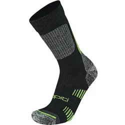 WAPITI Herren Socken Wandersocken S06 Merino Tech, schwarz-lime, 36-38