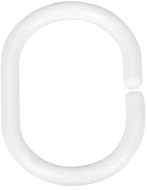 Schöner Wohnen Duschvorhangringe 16x - B/T ca. 3,00x4,50