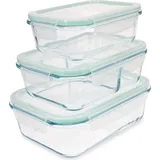 Navaris Frischhaltedose Set transparent 3 x 1 l