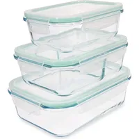 Navaris Frischhaltedose Set transparent 3 x 1 l