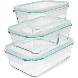 Navaris Frischhaltedose Set transparent 3 x 1 l