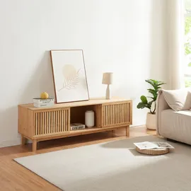 [en.casa] Ypäjä TV-Lowboard 150 x 42 x 50 cm Bambus Natur