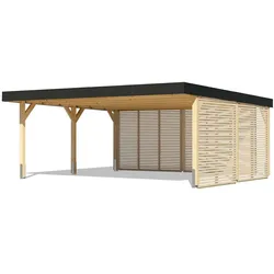 Karibu Carport Einzel- oder Doppelausführung mit und ohne Seitenwand