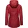 Ragwear Regenjacke Marge mit Kapuze, warm gefütterter Damen Winter Regenmantel rot