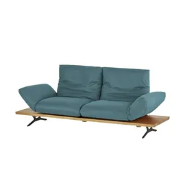 KOINOR Sofa Leder 3-Sitzer Türkis/Petrol