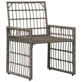 vidaXL Gartenmöbel Set 3-tlg. Grau/Dunkelgrau