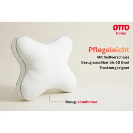 OTTO home Nackenkissen Schmetterling 54 x 44 cm Weiß