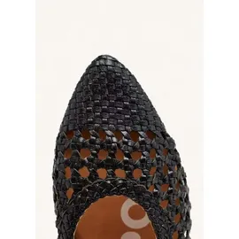 Gioseppo Damen Ballerinas mit feiner Spitze, Blau, Schwarz, 38 EU