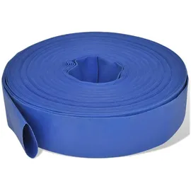 vidaXL Flachschlauch 50 m blau