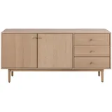 Actona Sideboard 160 x 75 x 40 cm Weiß