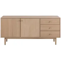 Actona Sideboard 160 x 75 x 40 cm Weiß