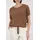 Monari Kurzarmpullover Braun L