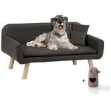 Rohrschneider Hundesofa | Hundebett Leder| Hundecouch | Mini Sofa für Hunde | Hundebett XXL | Kuschelbett Hund