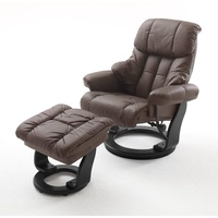 MCA Furniture Relaxsessel Calgary - Braun - Schwarz