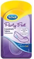 Scholl® ActivGel Party Feet Coussinets Talons Plâtre(S) De Gel 2 pc(s)